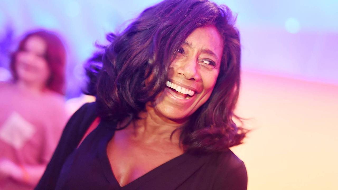 Gloria Maria curte camarote da organização do Rock in Rio