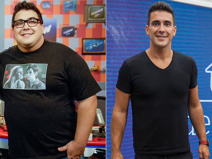 André Marques antes e depois da cirurgia bariátrica