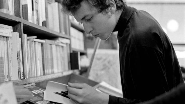 Bob Dylan em livraria na cidade de Nova York, 1964 Bob Dylan em livraria na cidade de Nova York, 1964
