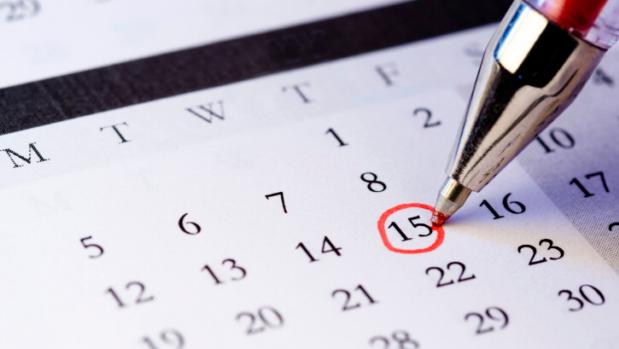 Calendário mensal tabelinha