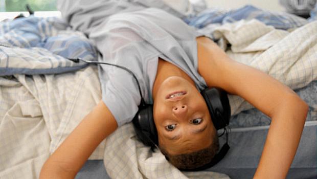 Ouvir musica cama