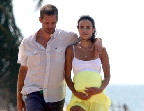 Ator Paul Walker com a atriz Jordana Brewster em Porto Rico