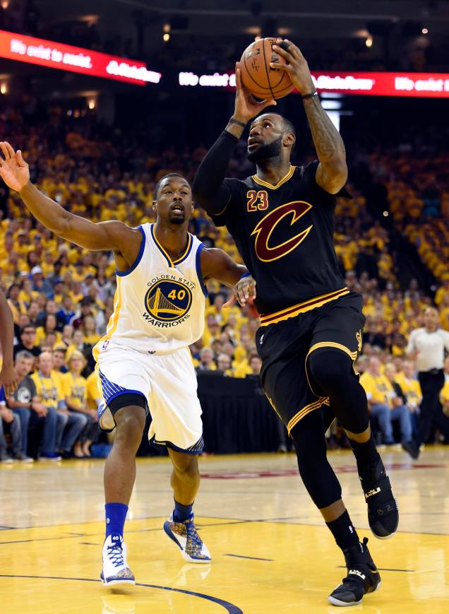 O jogador LeBron James, do Cleveland Cavaliers, no jogo sete da final da NBA, contra o Golden State Warriors O jogador LeBron James, do Cleveland Cavaliers, no jogo sete da final da NBA, contra o Golden State Warriors