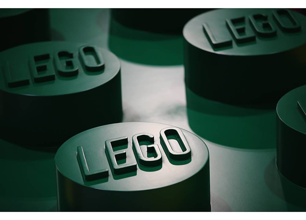 Peças de Lego são exibidas no dia da abertura da Brick 2014, em Londres, na Inglaterra