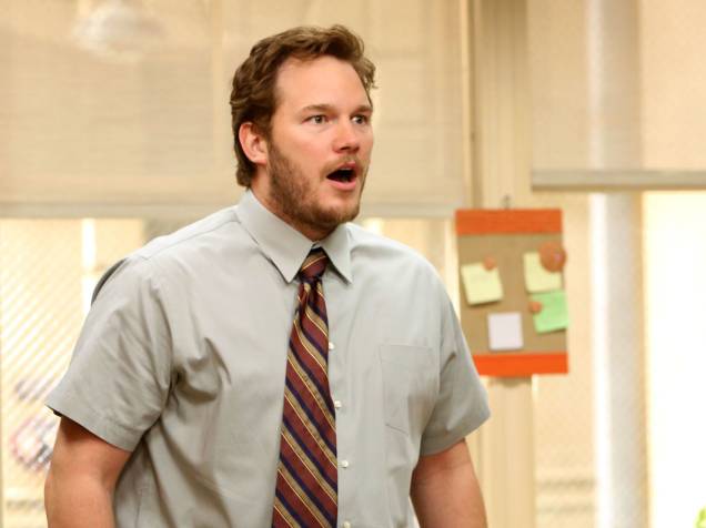 Chris Pratt como Andy em ‘Parks and Recretion’ Chris Pratt como Andy em ‘Parks and Recretion’