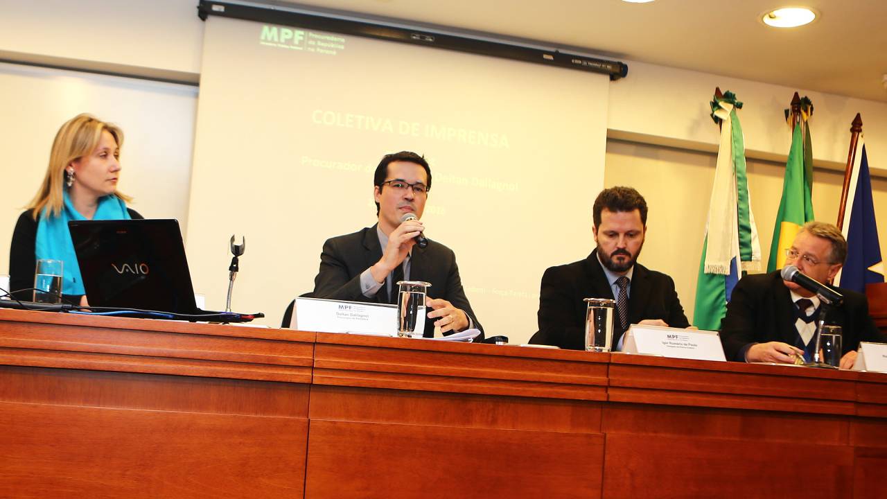 Os procuradores do Ministério Público Federal, integrantes da força-tarefa da Operação Lava Jato