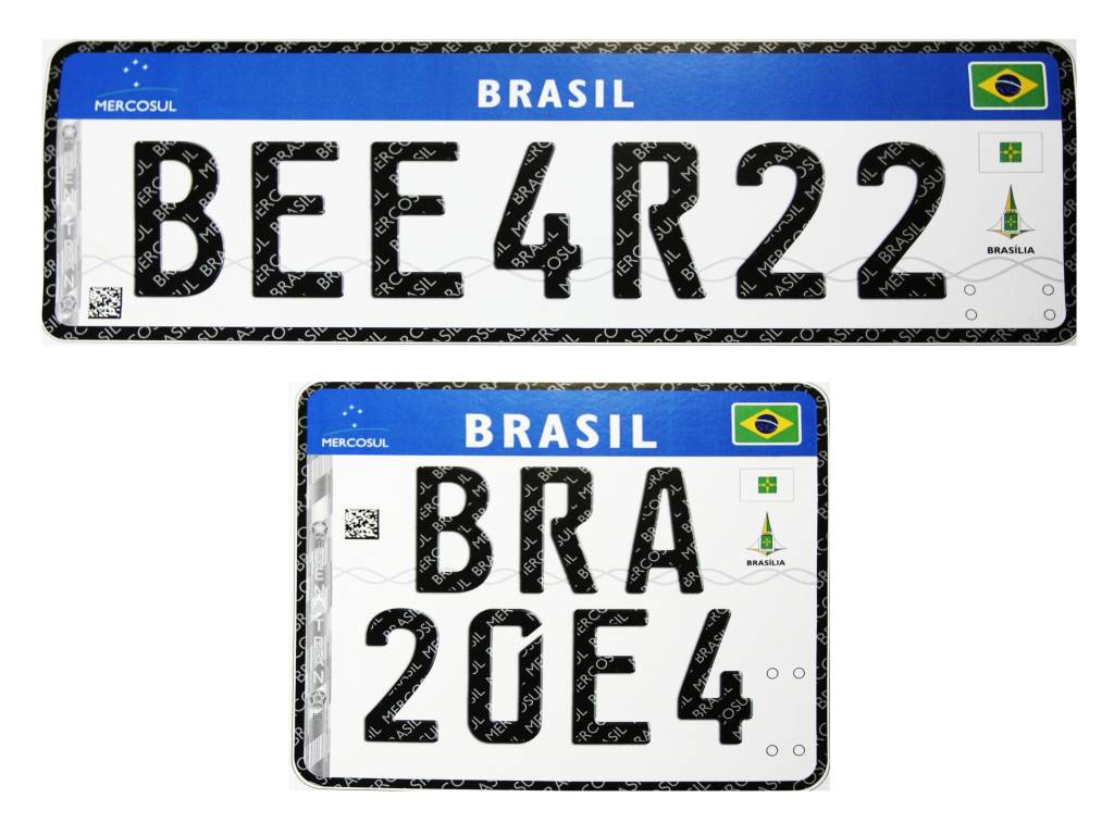 Novo modelo de placa de carro, com chip, começa a valer em 2018