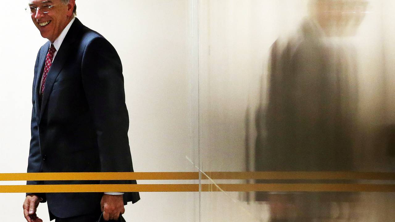Pedro Parente, novo presidente da Petrobras durante coletiva no Palácio do Planalto, em Brasília (DF) - 19/05/2016