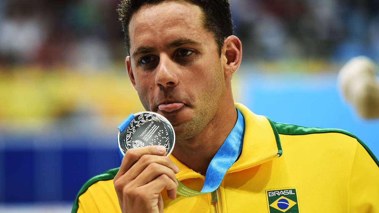 O brasileiro Thiago Pereira conquistou a prata nos 200 m medley e igualou o recorde de medalhas em Jogos Pan-Americanos