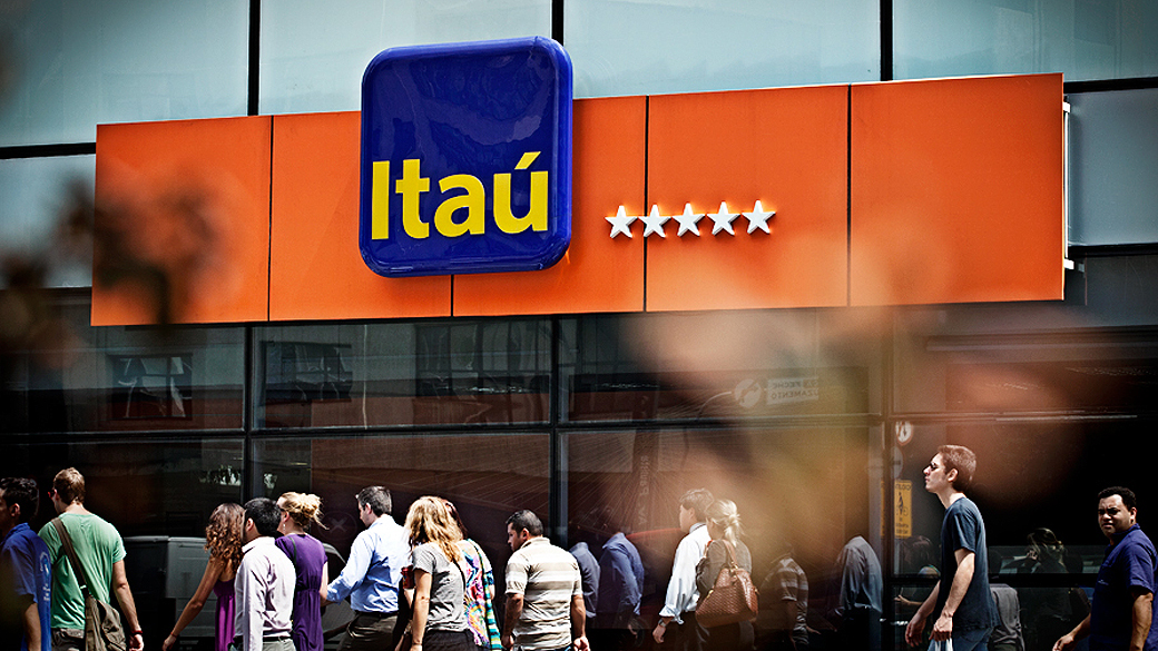 Banco Itaú na avenida Paulista em São Paulo