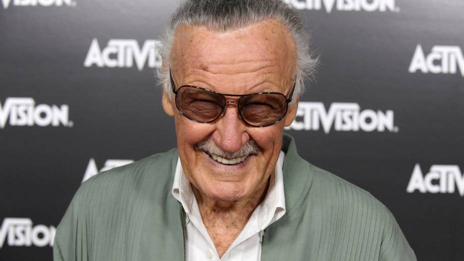 Stan Lee durante a festa da Activision na E3