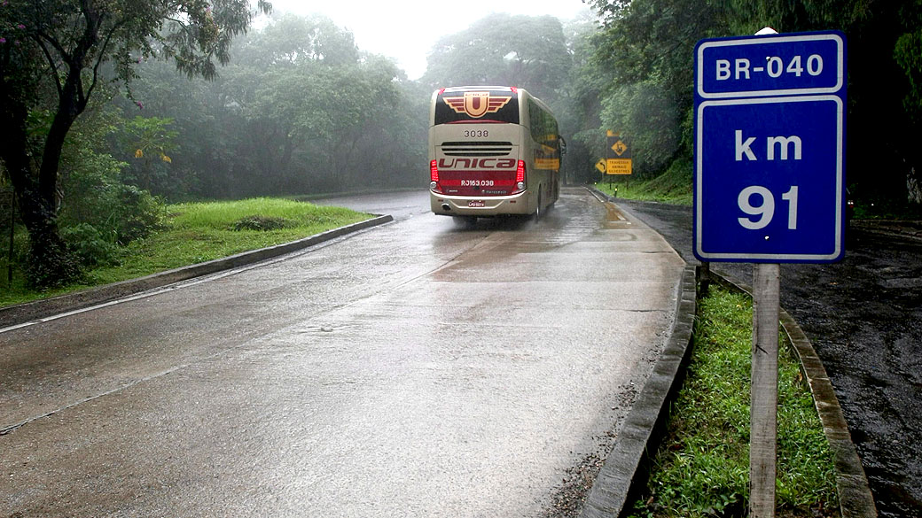 BR-040, rodovia na região de Petrópolis