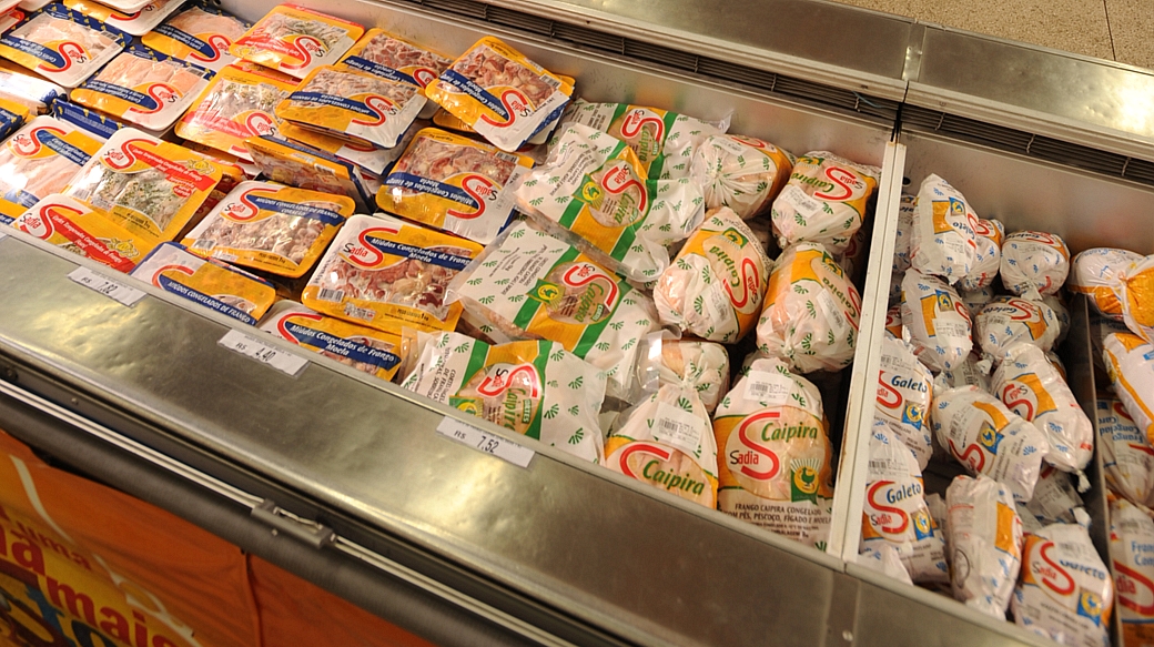 embalagens de frango da marca Sadia