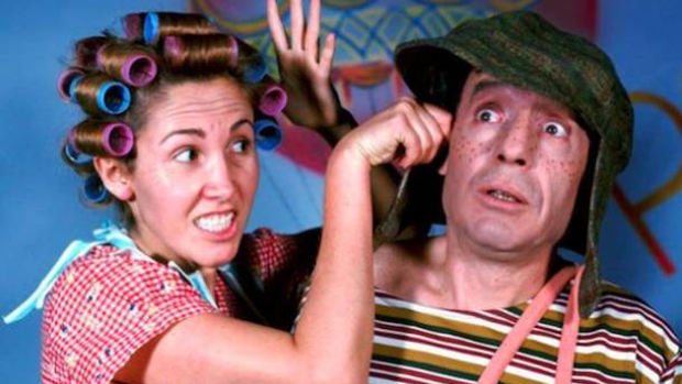 Dona Florinda (Florinda Meza) e Chaves (Roberto Bolaños)