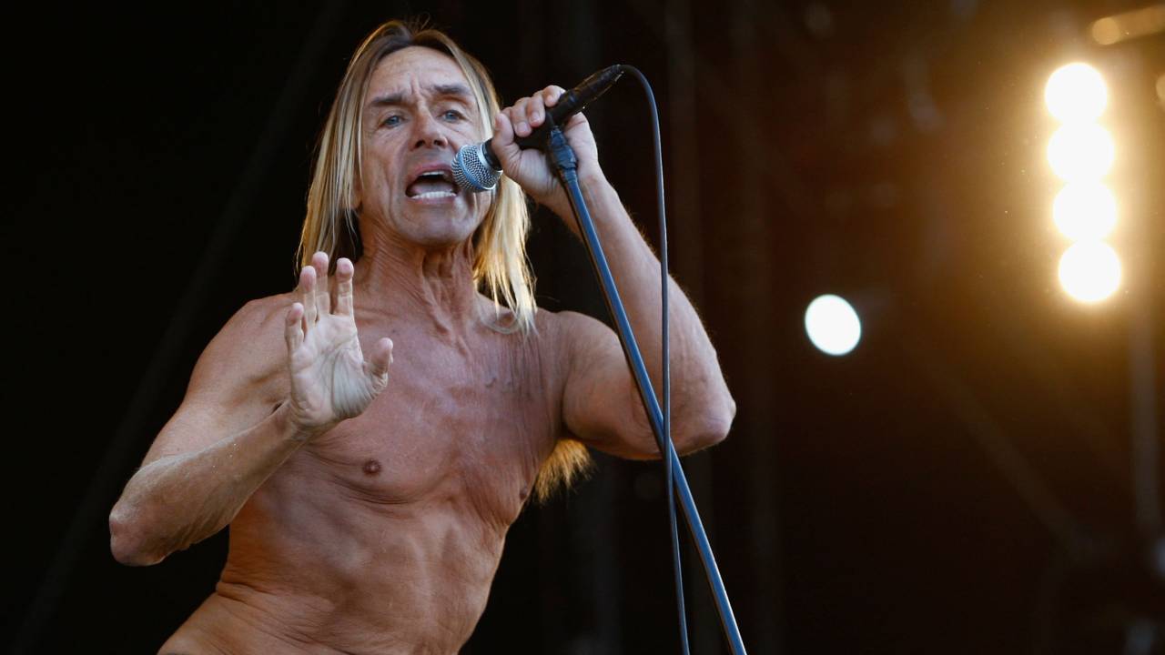 Iggy Pop no festival Ilha de Wight, em 2011: ele é o embaixador do Record Store Day neste ano