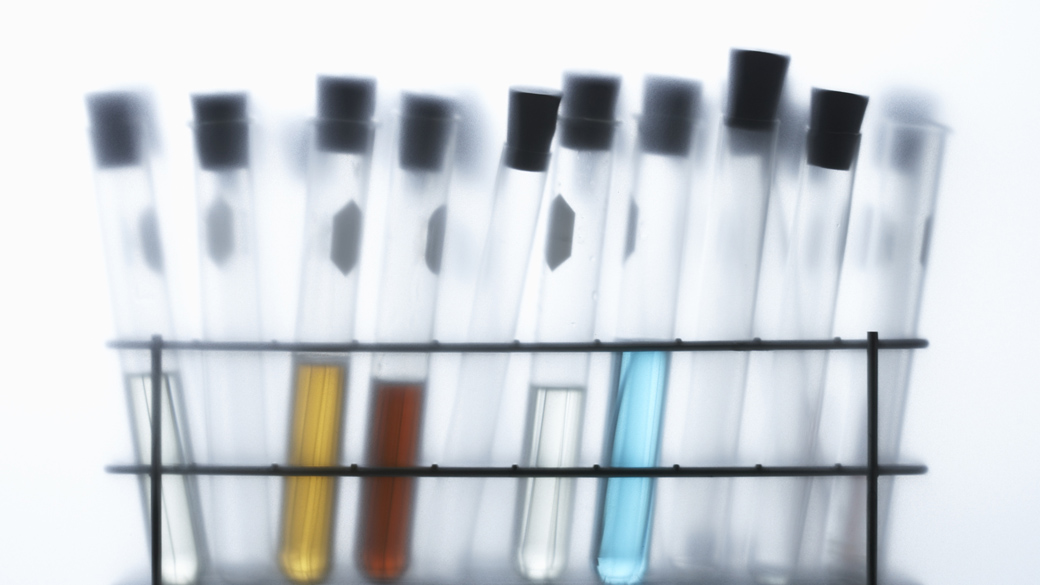 Tubos de ensaio de laboratório