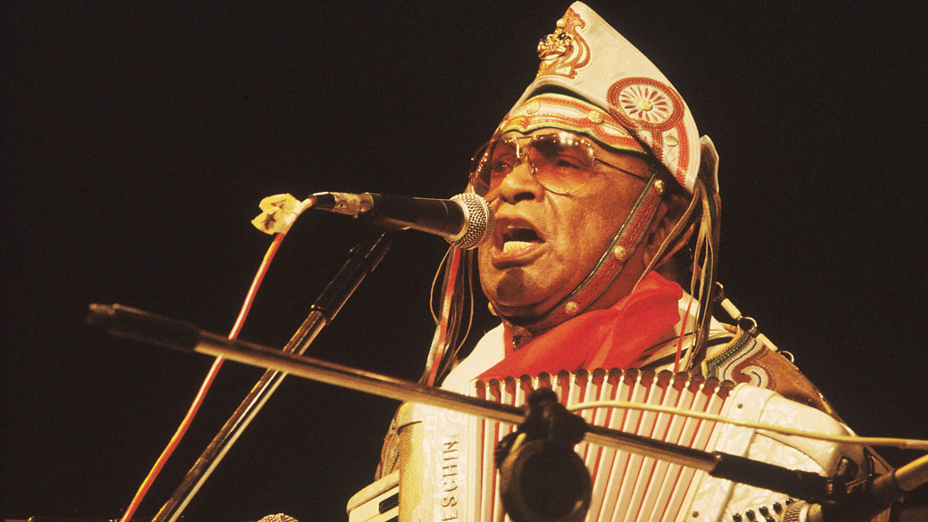 Luiz Gonzaga durante apresentação no Festival de Águas Claras