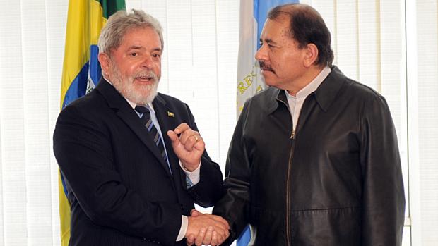 Lula e Ortega, presidente da Nicarágua