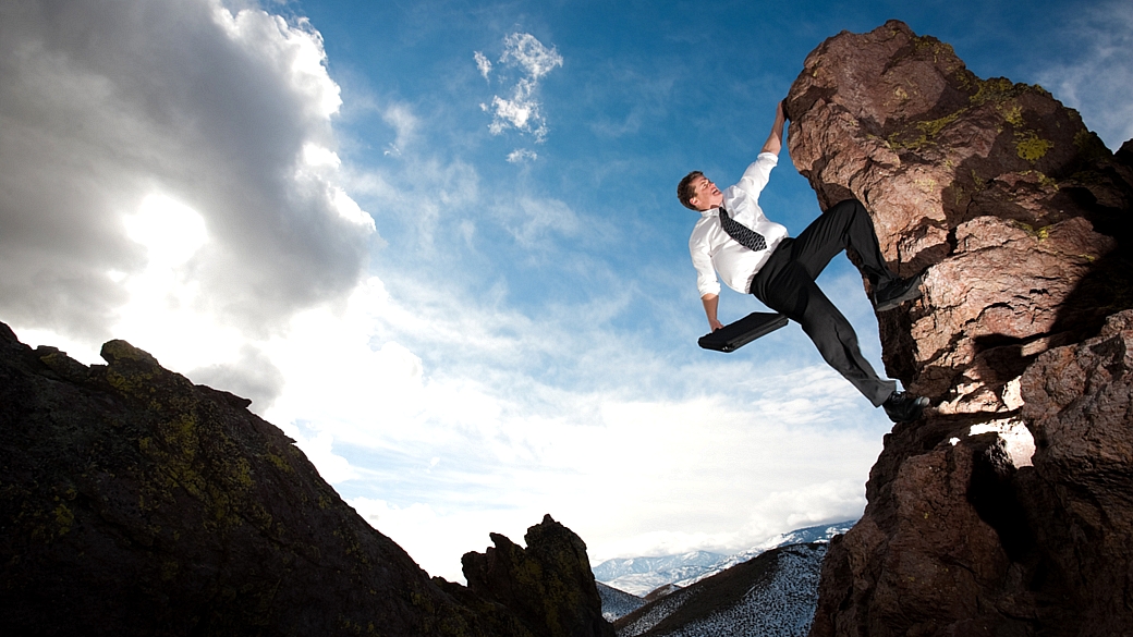 representação de um executivo destemido