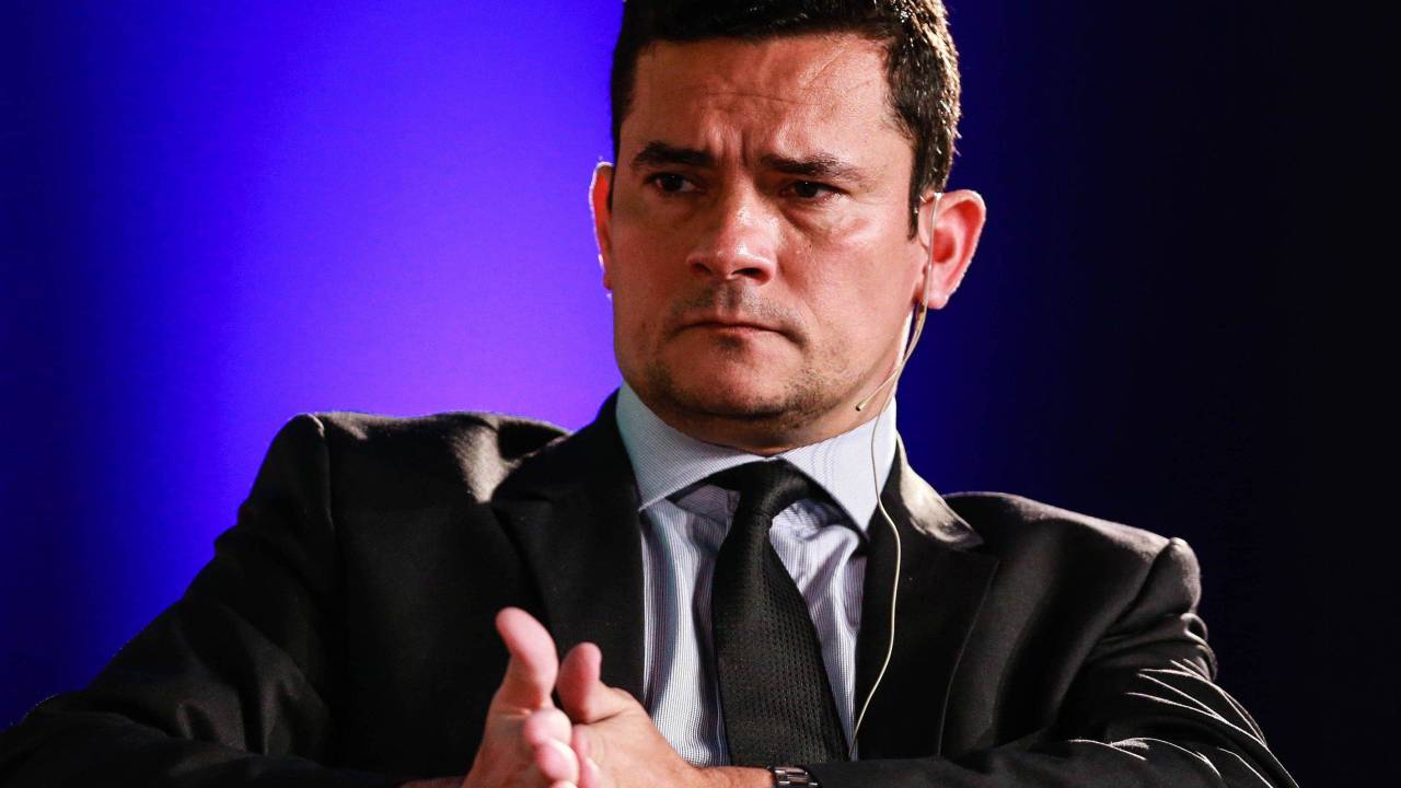 Sergio Moro durante evento realizado pela revista "The Economist" no Hotel Grand Hyatt em São Paulo