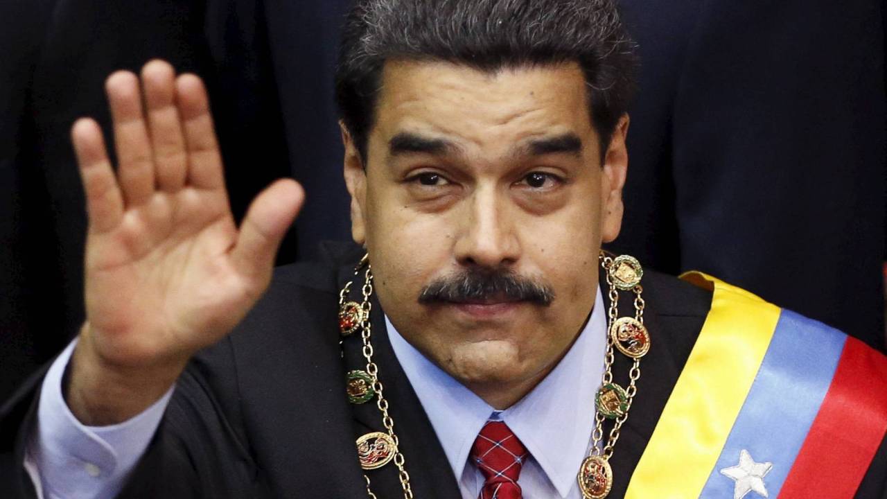 O presidente venezuelano Nicolás Maduro durante apresentação do informe de gestão na Assembleia Nacional, em Caracas - 15/01/2016