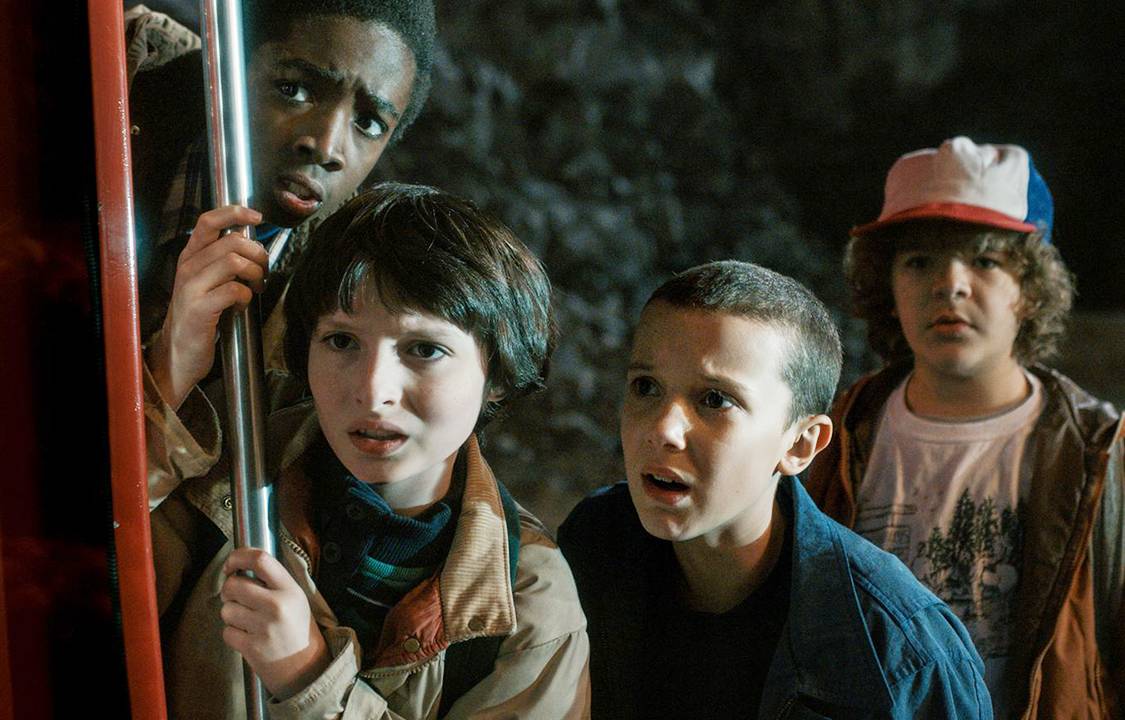 Cena da série da drama 'Stranger Things'