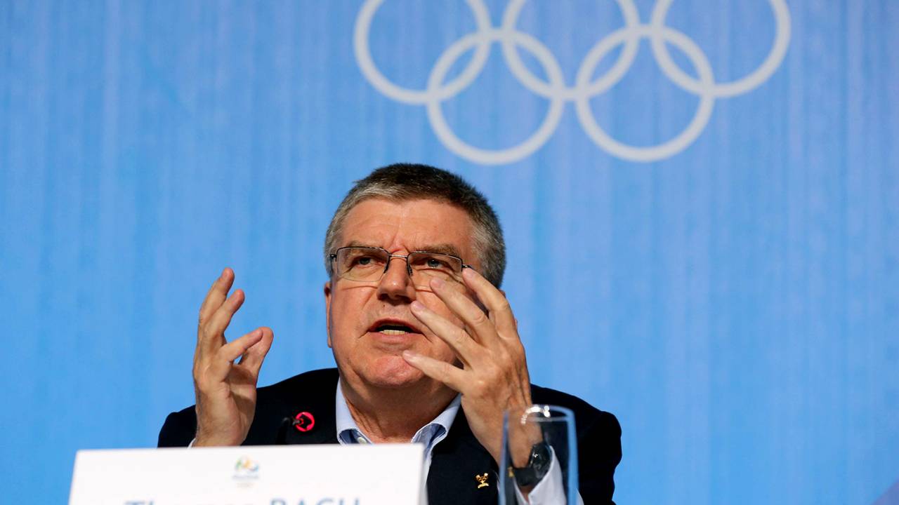 O presidente do COI, Thomas Bach.