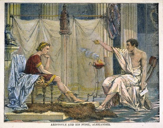 alexander_aristotle Aristóteles e seu pupilo Alexandre, o Grande
