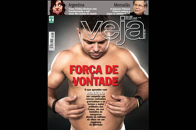 O ex-jogador Ronaldo na capa de VEJA - 03/10/2012