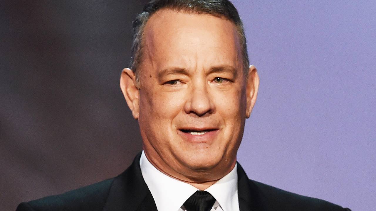 O ator Tom Hanks discursa durante premiação no Dolby Theatre, em Hollywood - 09/06/2016