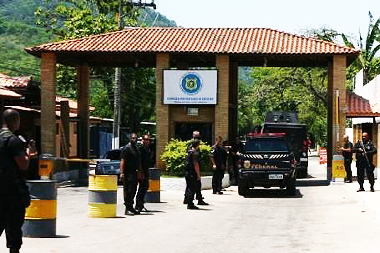 Entrada do Complexo de Gericinó, em Bangu