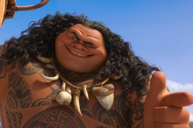 Maui (Dwayne Johnson) causa grandes problemas em 'Moana' Maui (Dwayne Johnson) causa grandes problemas em 'Moana'