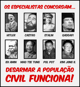 Especialistas concordam com desarmamento