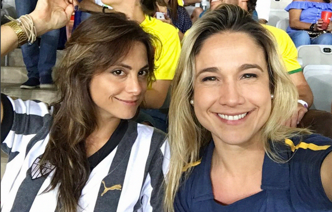 Jornalista Fernanda Gentil e a namorada, Priscila Montandon, também jornalista