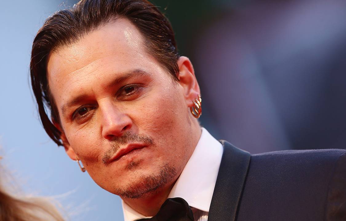 Ator Johnny Depp, no 72° Festival de Cinema de Veneza