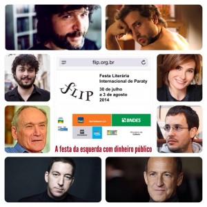 Montagem Flip festa da esquerda com dinheiro público