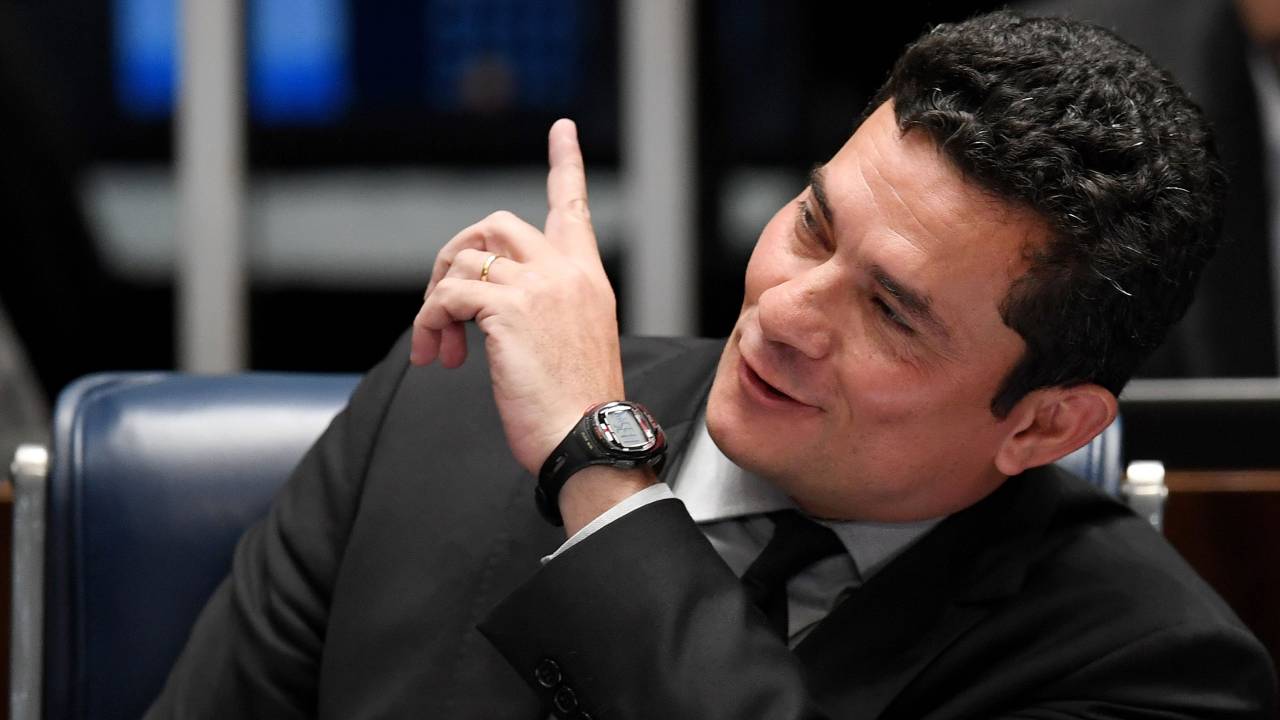 Sérgio Moro no Plenário do Senado
