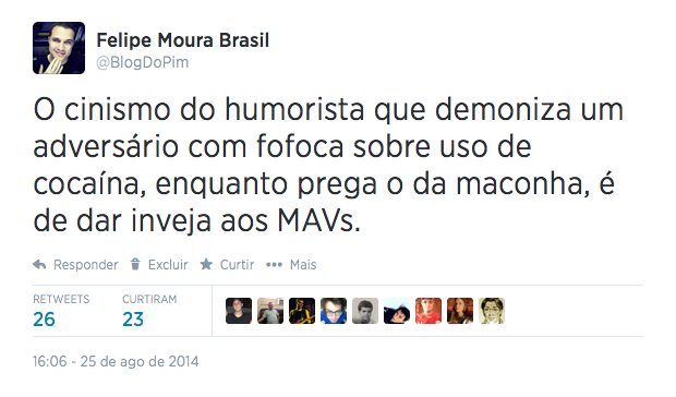 O argumento de Gregório nunca sai do armário