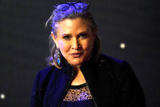 A atriz Carrie Fisher famosa pelo papel de Princesa Leia na Guerra das Estrelas A atriz Carrie Fisher famosa pelo papel de Princesa Leia na Guerra das Estrelas