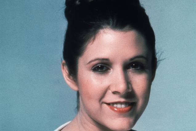 Carrie Fisher no filme "Star Wars: Episódio IV - Uma Nova Esperança", de George Lucas. Carrie Fisher no filme "Star Wars: Episódio IV - Uma Nova Esperança", de George Lucas.