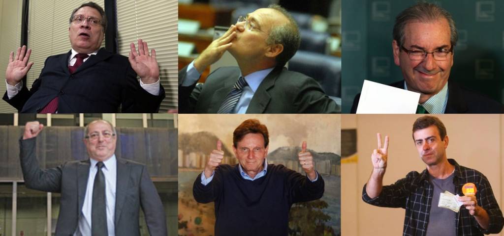 Começou a votação na enquete: Eduardo Cunha, Eugênio Aragão, Marcelo Crivella, Marcelo Freixo, Paulo Bernardo e Renan brigam pelo troféu do mês