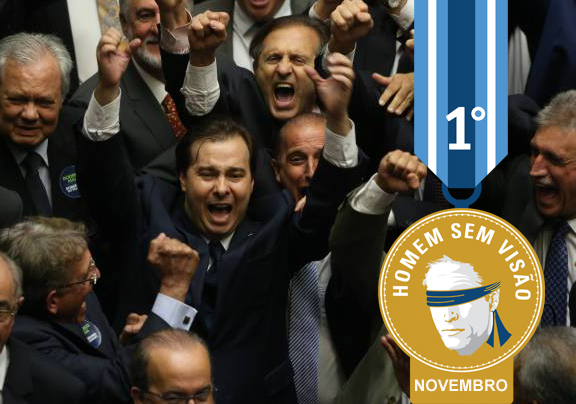 Rodrigo Maia conquista o HSV de novembro e dedica o troféu a Renan: “Quero ser ele quando crescer”