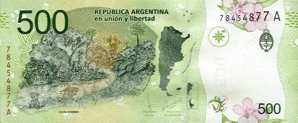 <span>A cédula de </span><span>500 pesos</span><span>, representante da</span><span> Argentina </span><span>no 'Oscar das Moedas'</span> <span>A cédula de </span><span>500 pesos</span><span>, representante da</span><span> Argentina </span><span>no 'Oscar das Moedas'</span>