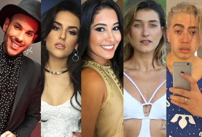 Hugo Gloss, Kéfera Buchmann, Thaynara OG, Gabriela Pugliesi e Whindersson Nunes