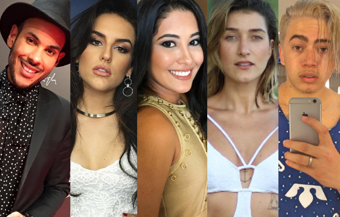 Hugo Gloss, Kéfera Buchmann, Thaynara OG, Gabriela Pugliesi e Whindersson Nunes