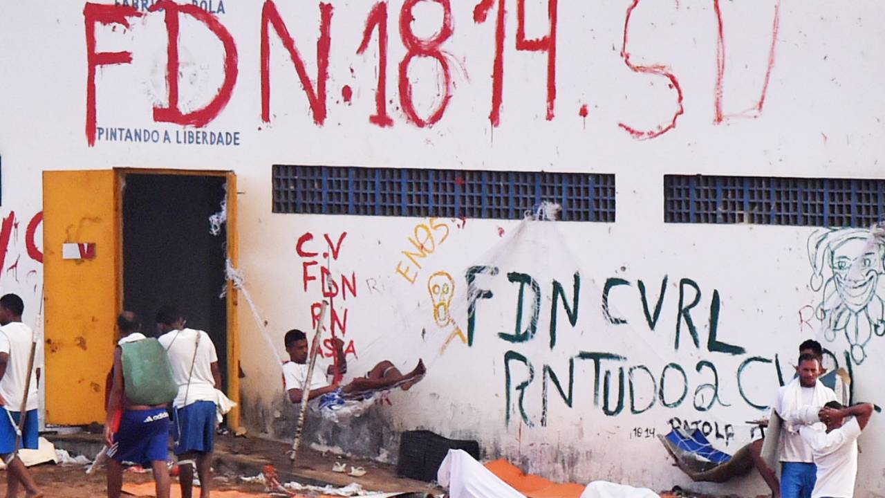 Quinto dia de rebelião na Penitenciária Estadual de Alcaçuz, na cidade de Nísia Floresta (RN) - 18/01/2017