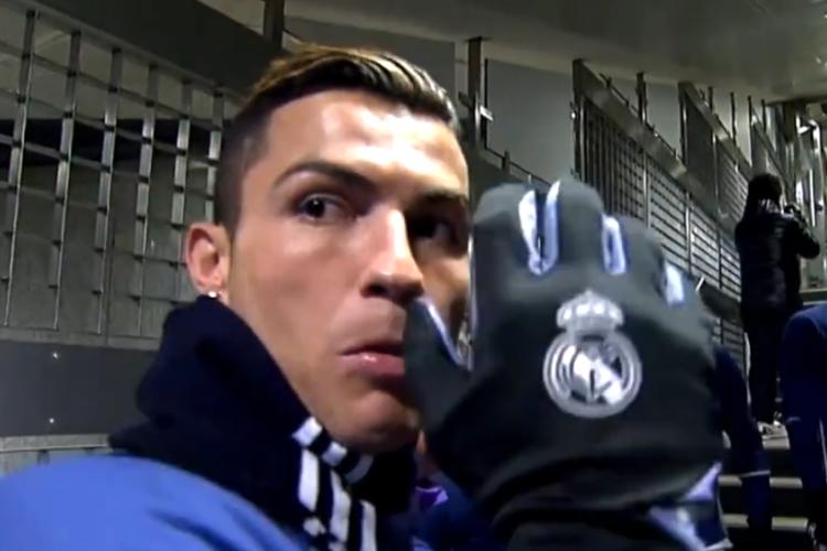 Cristiano Ronaldo imita Felipão aos brasileiros do Real Madrid