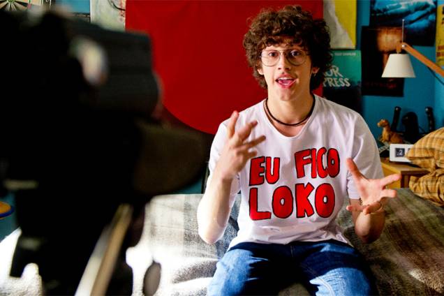 Christian (Filipe Bragança), em cena do filme 'Eu Fico Loko', que conta a trajetória do youtuber Christian Figueiredo Christian (Filipe Bragança), em cena do filme 'Eu Fico Loko', que conta a trajetória do youtuber Christian Figueiredo
