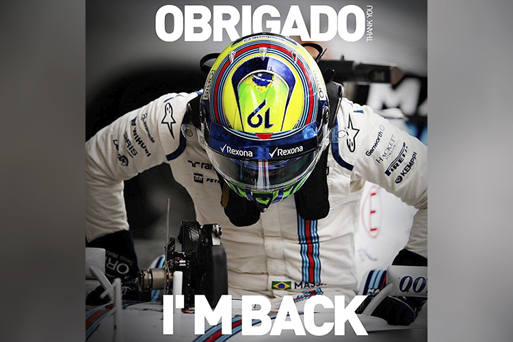 Felipe Massa retorna para a Fórmula 1
