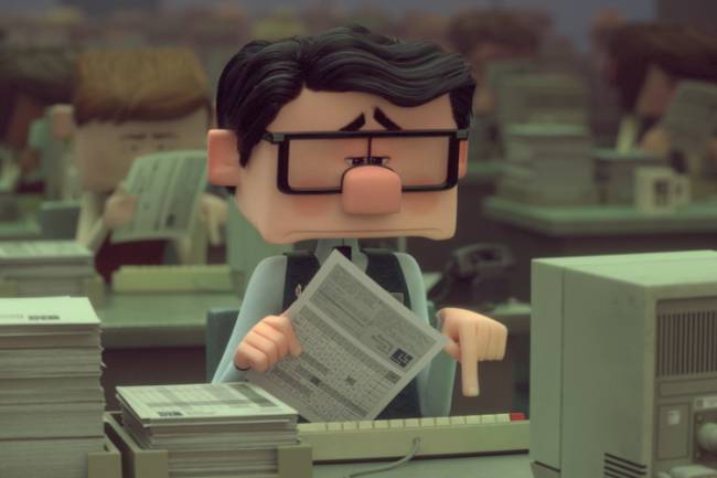 inner-working 'Trabalho Interno', cruta escrito e dirigido pelo brasileiro Leo Matsuda (Foto: Reprodução/ Walt Disney Studios)